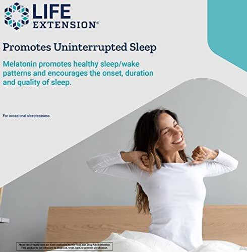 Life Extension Melatonin IR/XR 120 Capsules - Immediate & 7 Hour Extended-Release - Night Time Supplement - Supports Staying Asleep - Non-GMO, Gluten-Free - görsel 1