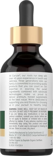 Carlyle Organic Oil of Oregano Liquid Drops - 2 fl oz - 1 Year Supply | Vegan Herbal Supplement | Non-GMO, Gluten Free - görsel 6