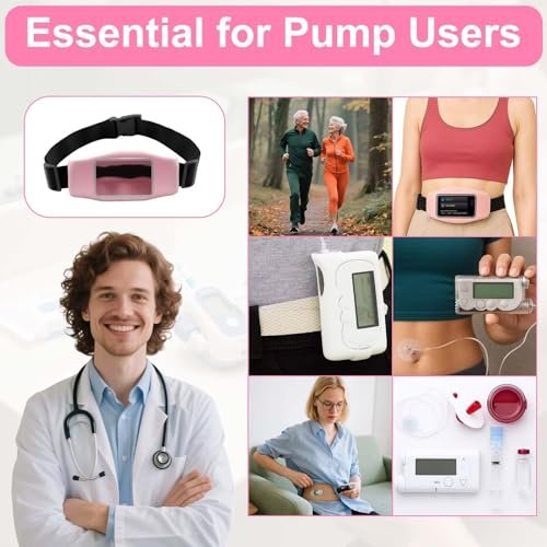 Insulin Pump Belt, No-Bounce Insulin Pump Holder Compatible with Tandem t:Slim/t:Slim X2, Medical Expandable Waist Pouch, Adjustable Diabetic Band Accessories, Diabetic Supplies - görsel 5