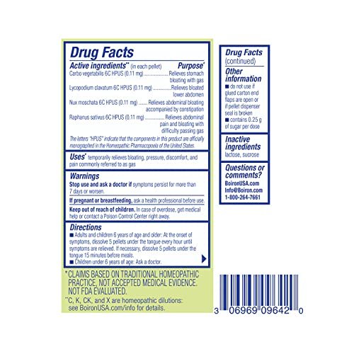 Boiron Gasalia On The Go Travel Essential for Relief from Gas Pressure, Abdominal Pain, Bloating, and Discomfort - 2 Count (160 Pellets) - görsel 12