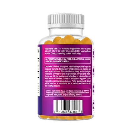Vitamatic Folic Acid Gummies 1000 mcg (1 mg) – Essential Prenatal Vitamin B9 for Mom & Baby – 120 Vegan Gummies per Bottle – 2 Pack