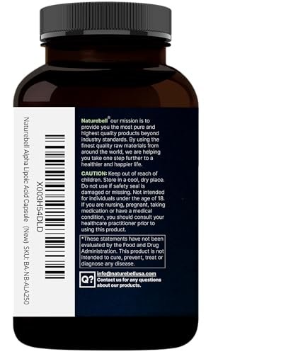 NatureBell Alpha Lipoic Acid Complex, 600mg, – Energy Metabolism Support: Thiamine (Vitamin B1) plays a crucial – Image 15