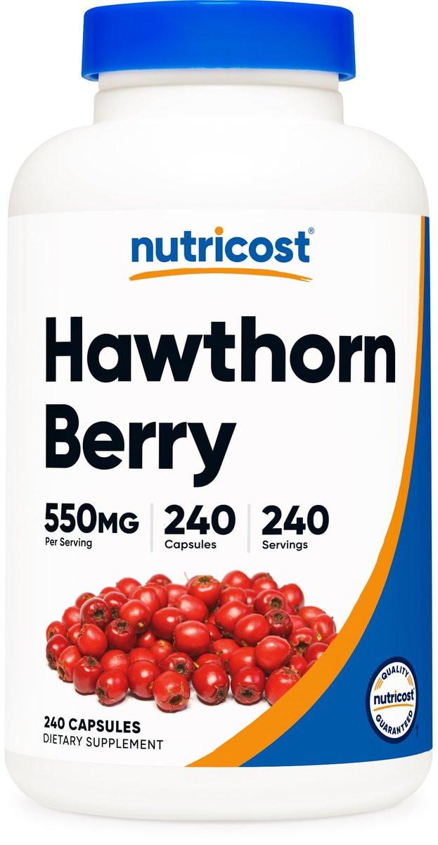 Nutricost Hawthorn Berry Capsules 550mg, 240 Capsules, Vegetarian Friendly, Non-GMO & Gluten Free - görsel 10