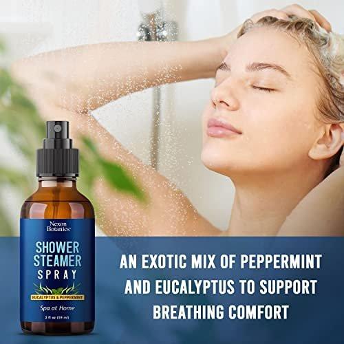 Eucalyptus & Peppermint Shower Steamer Spray 2 fl oz - Aromatherapy Mist for Spa with Pure, Natural Essential Oils - Refreshing Aroma for Clear Breathing & Mood Enhancement - Nexon Botanics - görsel 10