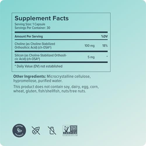 Biosil Collagen Booster Supplement - 30 – Other Ingredients: Microcrystalline cellulose, vegetable capsule – Image 10