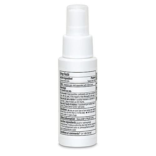 Globe (3 Pack) Burn Spray, Lidocaine 2%. Topical Anesthetic Pain Relief and Numbing 2 oz Spray Bottle - görsel 2