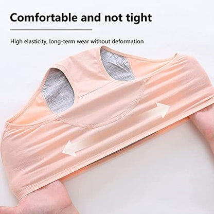 ZJHTK 6Pcs Cotton Incontinence Underwear for Women, Middle Waisted Panties for Women over 60, Reusable Protective Briefs,3XL Multicolor