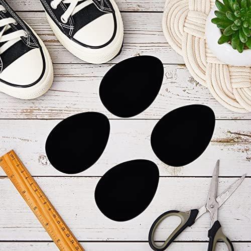Jecery 36 Pcs Suede Soles for Dance Shoes Non Slip Shoe Pads on Bottom of High Heeled Shoes Protectors Adhesive for Women (Black) - görsel 7