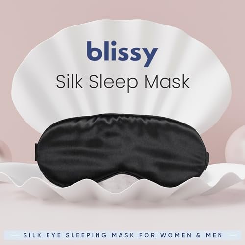 Blissy Silk Sleep Mask - Eye Sleeping Mask – 22 Momme 6A Fibers: The 22 Momme density indicates a heavy, durable – Image 13