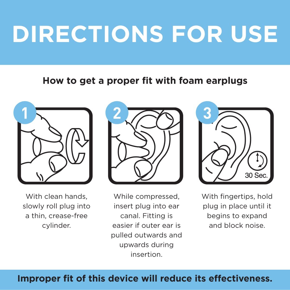 Soft Foam Noise Cancelling Earplugs for Concerts, Hearing Protection, 100 Count (50 Pairs) - görsel 6