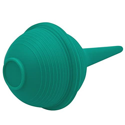 Sterile Rubber Bulb Syringe, 2 Pack, Green 1oz – Ear Wax Removal Syringes for Baby & Adult Nasal Care, Sinus Rinse, Gentle Irrigation, Flat Bottom for Stability