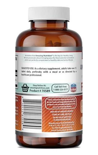 Amazing Formulas Folic Acid 5000 Mcg per Serving | Tablets Supplement | Non-GMO | Gluten-Free | Made in USA (1 Pack | 120 Count)