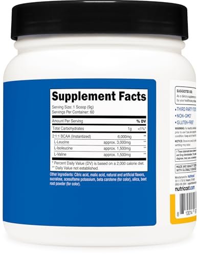 Nutricost BCAA Powder (Orange Mango, 60 – Vegetarian-Friendly: Suitable for vegetarian diets, providing essential – Image 4