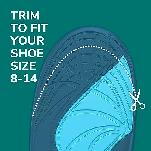 Dr. Scholl's Revitalize Recovery Insole Orthotics, Improve Recovery Faster, Reduce Fatigue, Stress, Soreness, Trim to Fit Inserts for Any Shoes, Athletic, Running, Slippers, Casual, Men 8-14, 1 Pair - görsel 1