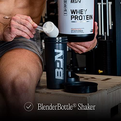 BARE PERFORMANCE NUTRITION Blender Bottle Shaker Bottle, 28 oz Shaker Bottle with Wire Whisk, Black - görsel 7