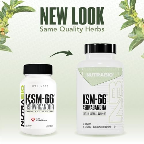 NutraBio Ashwagandha KSM-66 | Ashwagandha Herbal Supplement for Stress, Mood, & Performance | 600 MG of Clinically Studied KSM66 60 Capsules - görsel 14