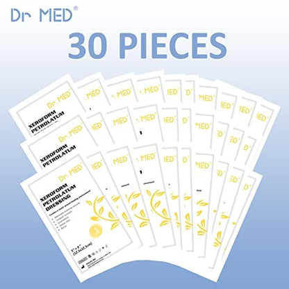 Dr.Med Xeroform Petrolatum Dressing Patch, – Versatile Use: Effective for burns, lacerations, skin grafts, and – Image 5