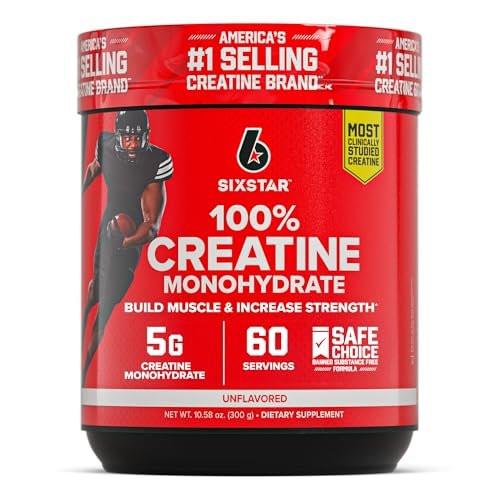 Six Star 100% Creatine Monohydrate Powder - Unflavored Micronized Creatine Monohydrate Supplement for Workout Performance, Muscle Building & Strength - Creatine Powder for Women & Men - 60 Servings - görsel 2