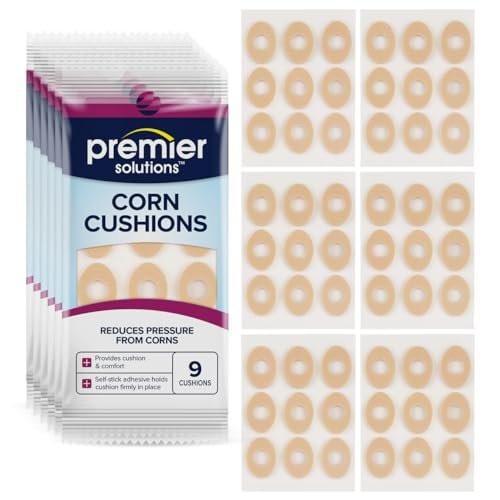 Premier Solutions Corn Cushions for Feet, Self-Stick Adhesive Foot Care Cushions to Pad and Protect Corns, 54 Count (6 Packs of 9) - görsel 13