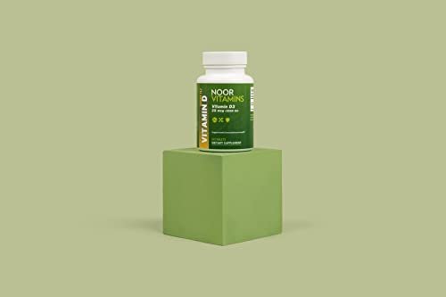 Noor Vitamins Halal Calcium Plus Vitamin D Bone & Immune Support | 600 mg Calcium & 800 IU (20 mcg) D2 per Tablet | aids in Absorption of Calcium into Bones, Non-GMO, Vegetarian & Halal (120 Tablets) - görsel 5