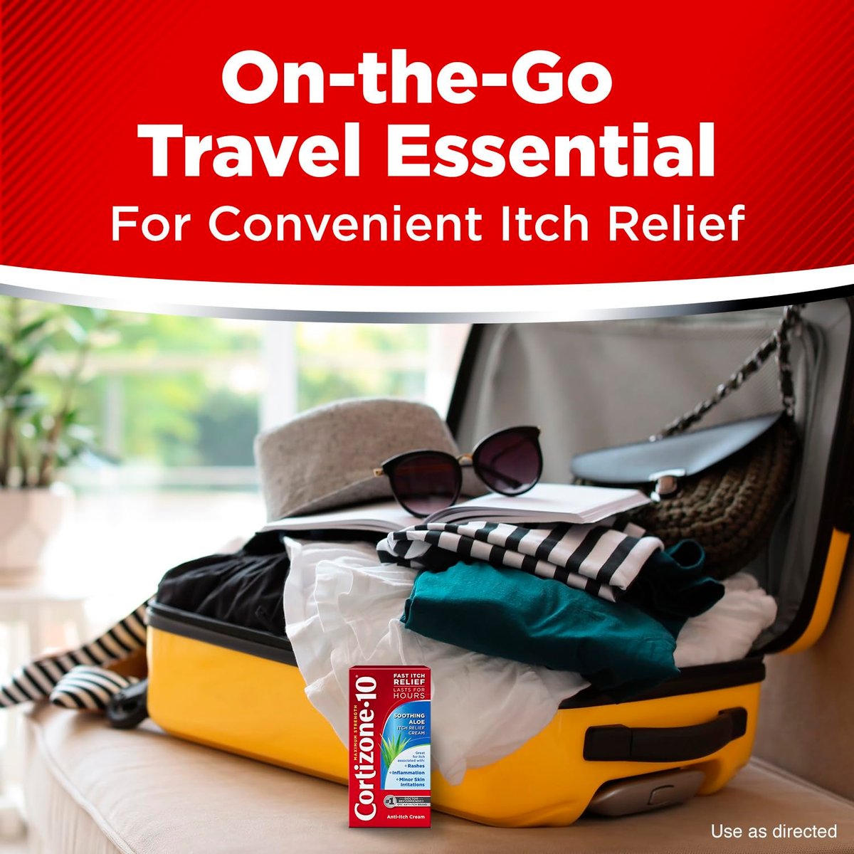 Cortizone-10 Maximum Strength Soothing Aloe Itch Relief Cream, 1% Hydrocortisone, Fast-Acting, Anti-Itch Cream for Bug Bites, Rash, Eczema, Psoriasis, Poison Ivy, Oak, Sumac & More, 1 oz - görsel 12