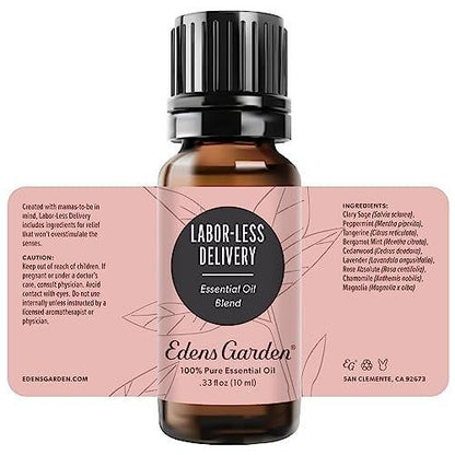 Edens Garden Labor-Less Delivery Essential Oil Blend – 100% Pure, Undiluted, Natural, Therapeutic Grade, 10 ml (0.33 fl oz)