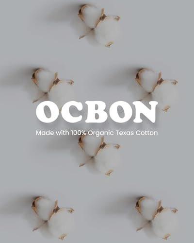 OCBON Unscented Ultra Thin Sanitary Pads (28 Count, Large) – Organic Cotton Feminine Pads with Wings for Women, Super Absorbent & Soft, Period Protection, Hypoallergenic