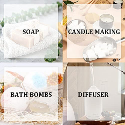 SALKING Spring Fragrance Oils Set, Premium Essential Oils Gift Set for Diffuser, Scented Oil for Soap & Candle Making - After Rain, Fresh Cut Grass, Sweet Pea, Rose Geranium, Cherry Blossom, Gardenia