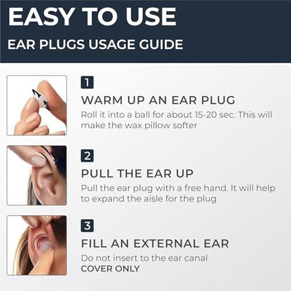 Peace&Quiet PQ Wax Ear Plugs for Sleeping, – Value Pack: With 50 individual pillows, you have plenty of backups – Image 18