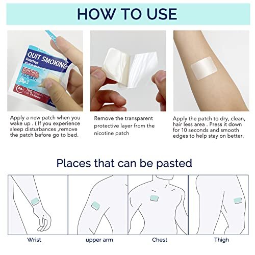 Valleylux Quit Smoking Patches Step 3, 7mg Nicotine Patch for Smoking Cessation, 30 Patches - görsel 11