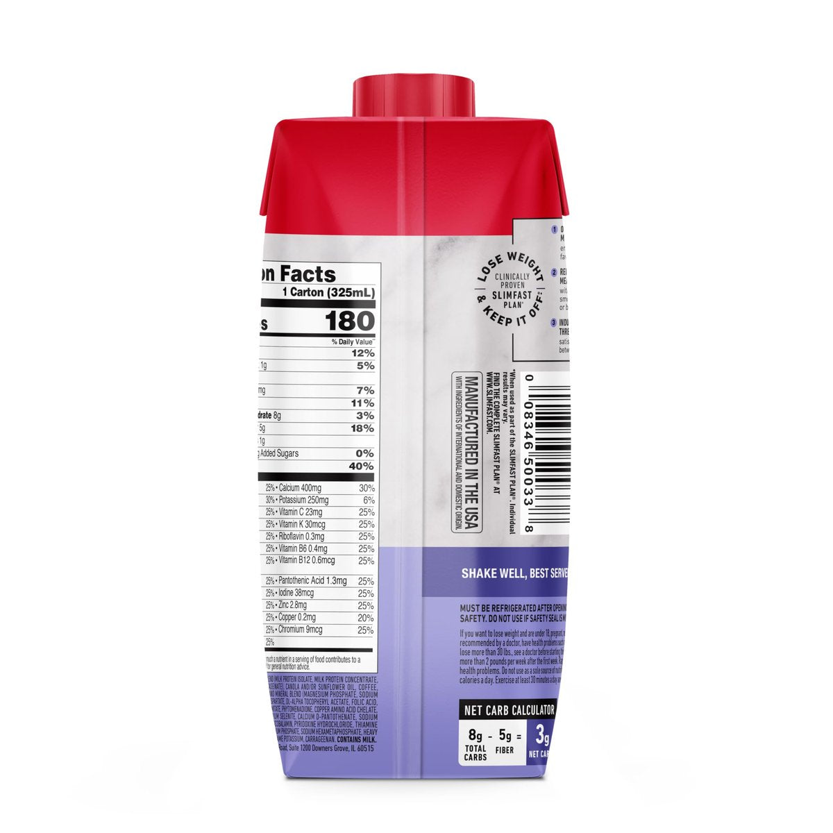 SlimFast Protein Shake with Caffeine, – Vitamins & Minerals: 24 – Image 14