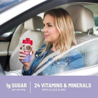 SlimFast Protein Shake, Strawberry - 20g Protein, Meal Replacement Shake Ready to Drink, High Protein with Low Carb and Low Sugar, 24 Vitamins and Minerals, 12 Count (Pack of 1)
