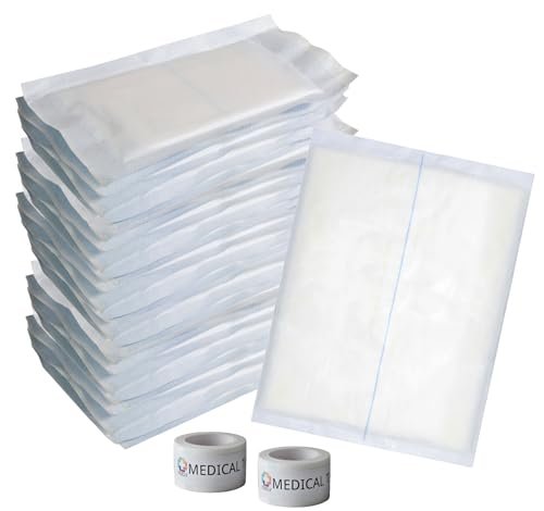 Vakly ABD Combine Abdominal Pads 8" x 7½" – High Absorbency: The thick cotton core absorbs and retains fluids, – Image 11