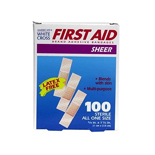Dukal Sheer Adhesive Bandages 3/8" x 1-1/2" (Box of 100) - görsel 1