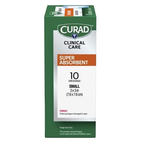 Curad Super Absorbent Wound Pad, Small, 3" x 3", 10 Count, 3 Pack - görsel 3