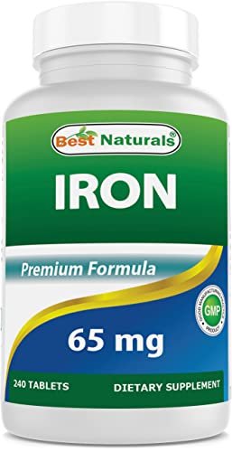 Best Naturals Iron Supplement - 65 mg - 240 Tablets - Non-GMO & Gluten Free - görsel 4