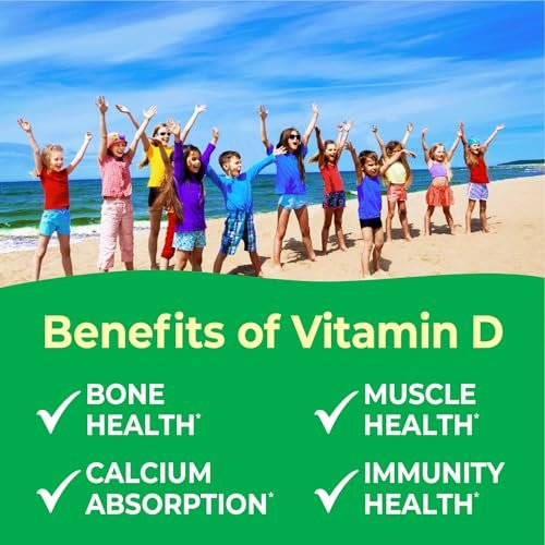 VitaWorks Kids Vitamin D 1000 IU Chewable Tablets - Tasty Natural Orange Flavor - Vegan, GMO-Free, Gluten Free, Nut Free Vitamins - Dietary Supplement for Immune Support - for Children - 120 Chewables - görsel 4