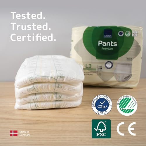 Abena Pants, Premium Protective Underwear, Level 3, (Medium To Extra Large), Large, 15 Count (Pack of 1) - görsel 9