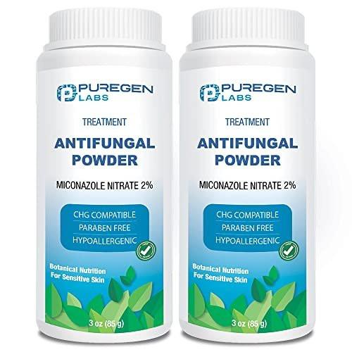 Puregen Labs Antifungal Powder with 2% Miconazole Nitrate for Common Fungal Infections Including Athlete’s Foot, Jock Itch and Ringworm, Talc Free, 3 oz (85g) - görsel 2