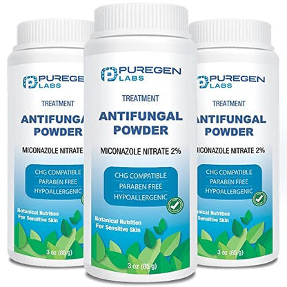 Puregen Labs Antifungal Powder with 2% – Talc-Free Formula: Avoids potential risks associated with talc, making it – Image 2