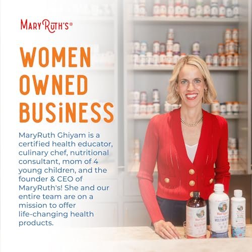 MaryRuth Organics Multivitamin for Women and Men | Sugar Free | Adult Multimineral Gummy with Vitamin C | D and E | B Vitamins | Biotin | Zinc | Vegan | Non-GMO | Gluten Free | 60 Count - görsel 15