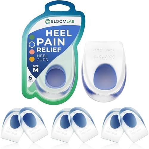 Gel Heel Pads, 6 Pack, for Achilles Tendonitis, Shoe Wedge Inserts for Plantar Fasciitis, Bone Spur, Foot Pain Relief Support, Comfort Cushion Insoles for Women/Men - görsel 2