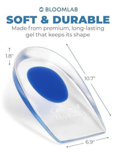 Gel Heel Pads, 6 Pack, for Achilles Tendonitis, Shoe Wedge Inserts for Plantar Fasciitis, Bone Spur, Foot Pain Relief Support, Comfort Cushion Insoles for Women/Men - görsel 6