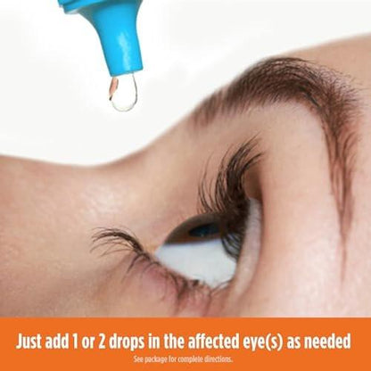 BLINK Triple Care Eye Drops for Dry Eyes, Lubricant Eye Drops, Soothing for Moderate to Severe Dry Eyes, with Hyaluronate, Reduces Discomfort, Long-Lasting Hydration, 0.34 Fl Oz