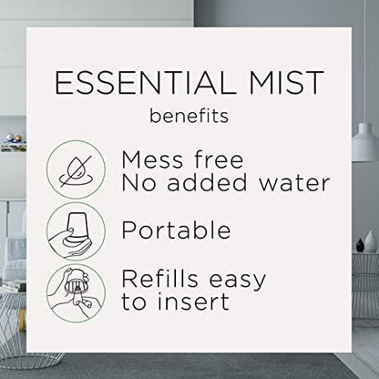 Air Wick Essential Mist Refill, 2 ct, Hibiscus & Blooming Orchids, Essential Oils Diffuser, Air Freshener, White, 1.34 Fl Oz