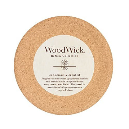 WoodWick Ginger & Turmeric Gifts for Women and Men, 6 oz. Renew Medium Candle with Crackling Wick