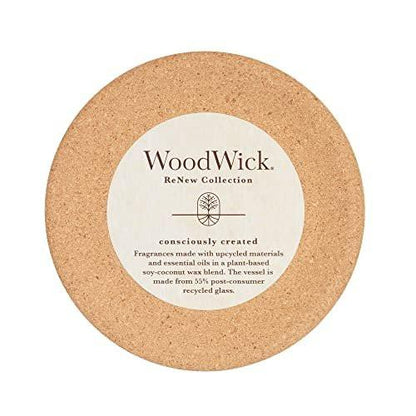 WoodWick Ginger & Turmeric Gifts for Women and Men, 6 oz. Renew Medium Candle with Crackling Wick