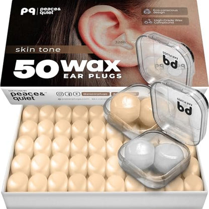 Peace&Quiet Wax Ear Plugs for Sleeping, – Waterproof for Swimming: Creates a watertight seal to keep water out of – Image 4