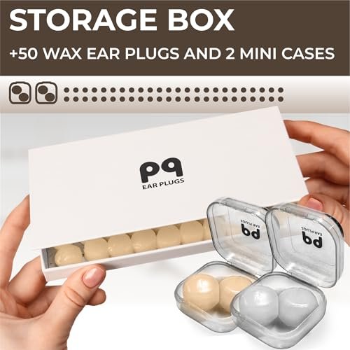 Peace&Quiet Wax Ear Plugs for Sleeping, – Superior Noise Reduction: Blocks up to 32dB of sound, ideal for sleeping – Image 1
