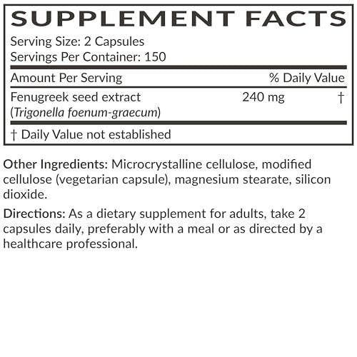 Futurebiotics Fenugreek Extra Strength 300 Vegetarian Capsules – Supports Overall Health & Well-Being, Non-GMO - görsel 6